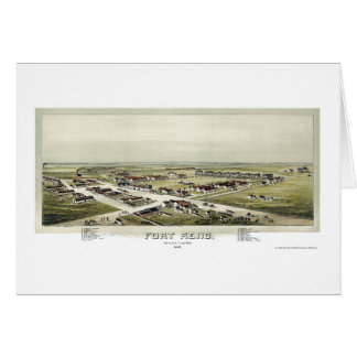 Fort Reno, O.K. panoramische Karte - 1891