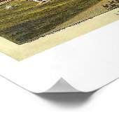 Fort Reno Oklahoma-Territorium 1891 Lithografie Poster (Ecke)