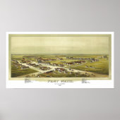 Fort Reno Oklahoma-Territorium 1891 Lithografie Poster (Vorne)
