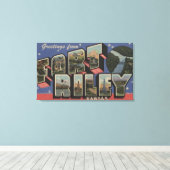 Fort Riley, Kansas - Große Briefszenen Leinwanddruck (Insitu (Holzboden))