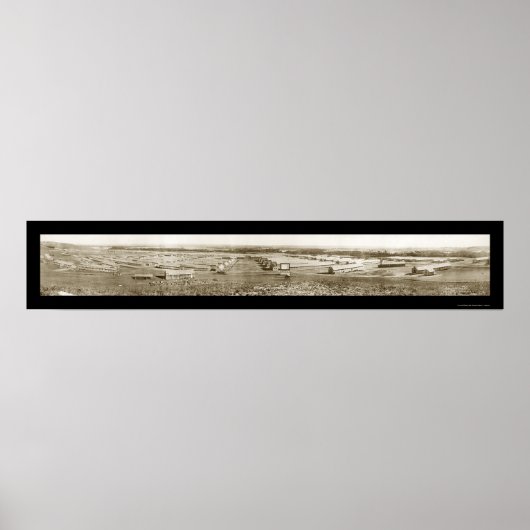 Fort Riley KS Cavalry Foto 1917 Poster (Vorne)