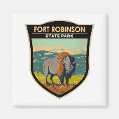 Fort Robinson Staat Park Nebraska Abzeichen Magnet (Vorne)
