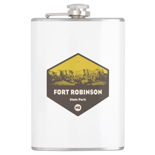 Fort Robinson Staat Park Nebraska Flachmann (Vorderseite)