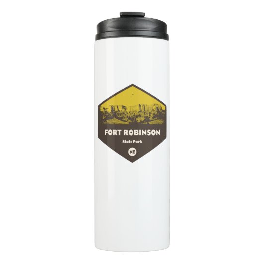 Fort Robinson Staat Park Nebraska Thermosbecher (Vorderseite)