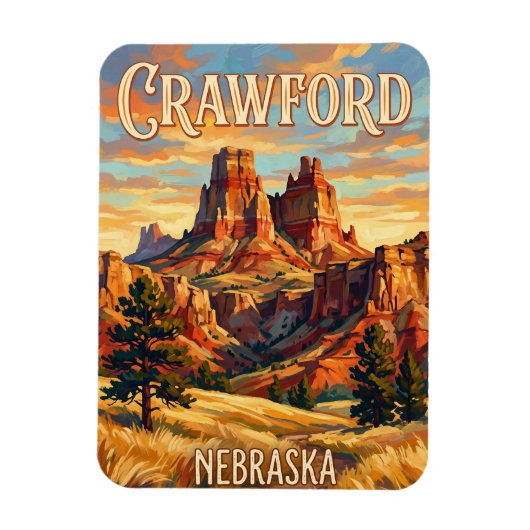 Fort Robinson State Park USA -> Fort Robinson Stat Magnet (Vertikal)