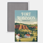Fort Robinson State Park USA Magnet (Vorderseite/Rückseite)