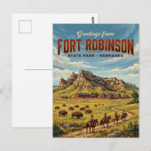 Fort Robinson State Park USA Postkarte (Vorne/Hinten)