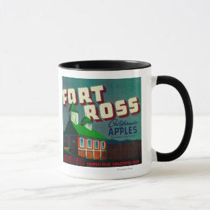 Fort Ross Apple Crate LabelSebastopol, CA Tasse