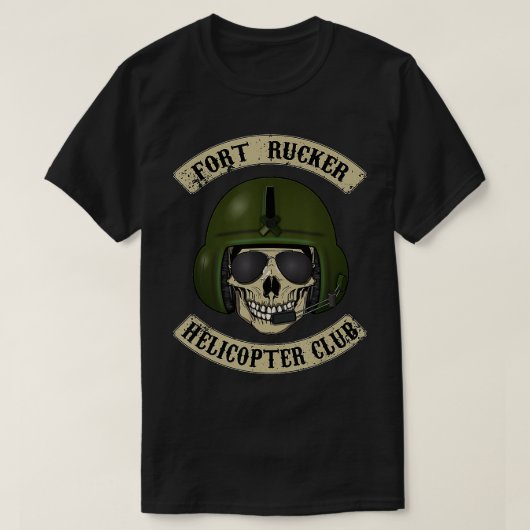 Fort Rucker Helicopter Club T T-Shirt (Design vorne)