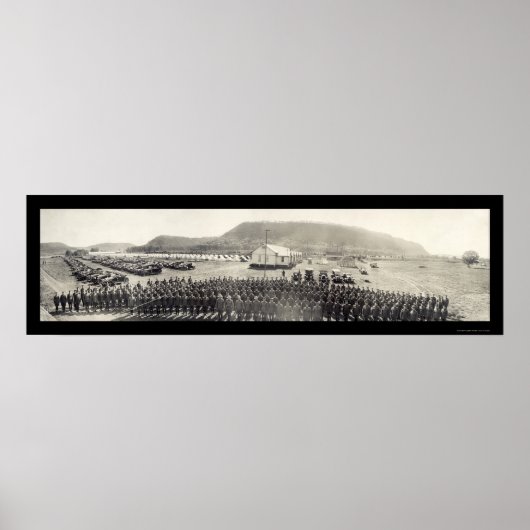 Fort Sam Houston Officer Foto 1919 Poster (Vorne)