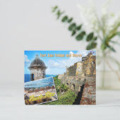 Fort San Felipe del Morro, Puerto Rico Postkarte (Stehend Vorderseite)