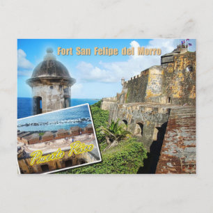 Fort San Felipe del Morro, Puerto Rico Postkarte