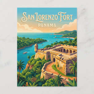 Fort San Lorenzo Panama Postkarte
