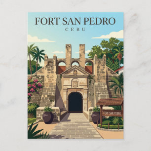 Fort San Pedro Philippinen Postkarte