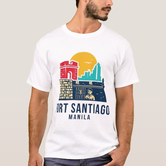 FORT SANTIAGO MANILA T-Shirt (Vorderseite)