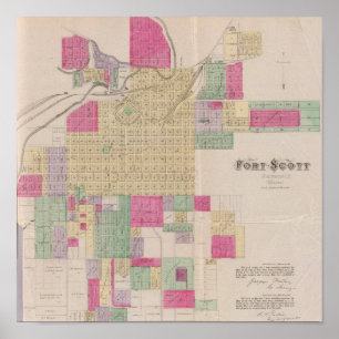 Fort Scott, Bourbon Landkreis, Kansas Poster