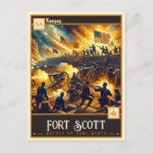 Fort Scott, Kansas | VINTAG Postkarte (Vorderseite)