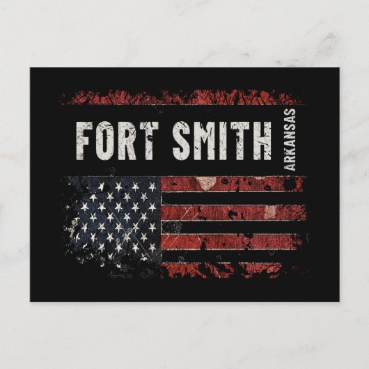 Fort Smith Arkansas Postkarte (Vorderseite)