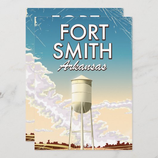 Fort Smith Arkansas Reiseplakat (Vorne/Hinten)
