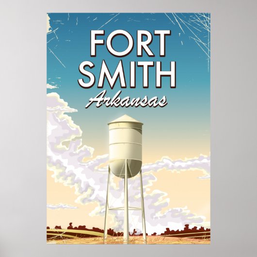 Fort Smith Arkansas Reiseplakat Poster (Vorne)