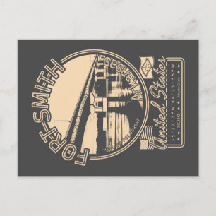 FORT SMITH ARKANSAS - STADT FORT SMITH VINTAG POSTKARTE