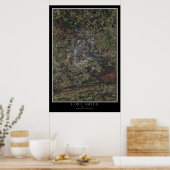 Fort Smith Arkansas von Space Satellite Map Poster (Küche)