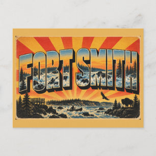 Fort Smith NT Rapids Boreal Forest Kunst Postkarte