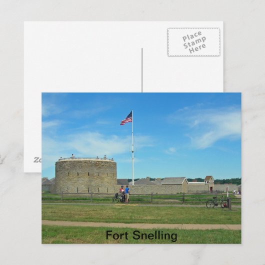 Fort Snelling Postkarte (Vorne/Hinten)
