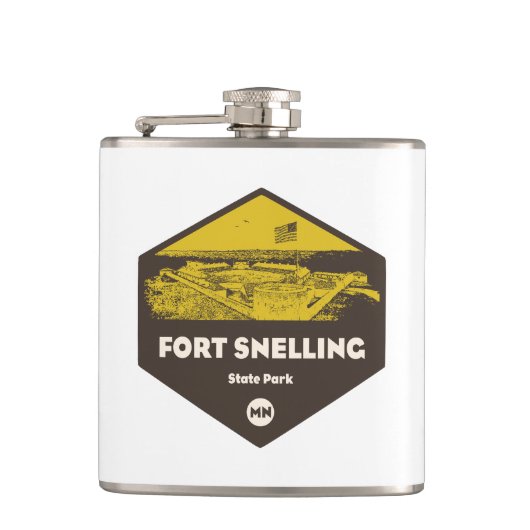 Fort Snelling Staat Park Minnesota Flachmann (Vorderseite)