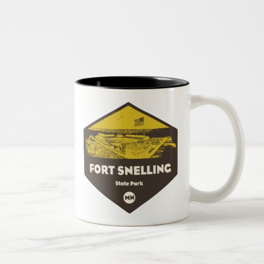 Fort Snelling Staat Park Minnesota Zweifarbige Tasse (Rechts)