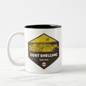 Fort Snelling Staat Park Minnesota Zweifarbige Tasse (Links)