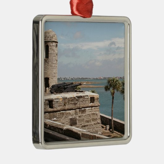 Fort, St Augustine, Florida, USA Ornament Aus Metall (Rechts)