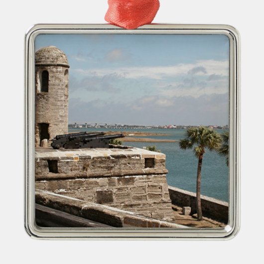 Fort, St Augustine, Florida, USA Ornament Aus Metall (Vorne)