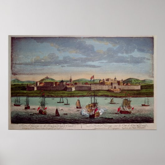 Fort St. George, Coromandel Coast, Indien Poster (Vorne)