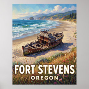 Fort Stevens State Park — Oregon Poster
