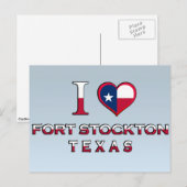 Fort Stockton, Texas Postkarte (Vorne/Hinten)