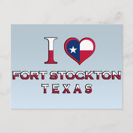 Fort Stockton, Texas Postkarte (Vorderseite)