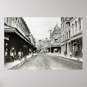 Fort Street, Honolulu, 1900 Poster