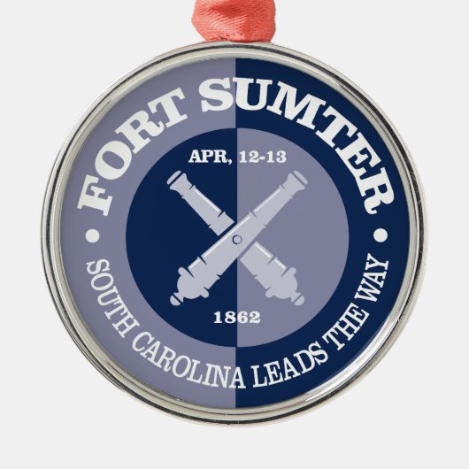 Fort Sumter (B&G) Ornament Aus Metall (Vorne)