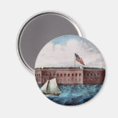 Fort Sumter Magnet (Vorderseite/Rückseite)