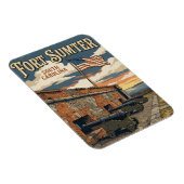 Fort Sumter National Monument USA Magnet (Rechte Seite)