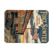 Fort Sumter National Monument USA Magnet (Horizontal)