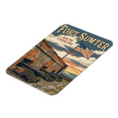 Fort Sumter National Monument USA Magnet (Linke Seite)