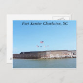 Fort Sumter Postcard Postkarte (Vorne/Hinten)