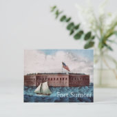 Fort Sumter Postkarte (Stehend Vorderseite)