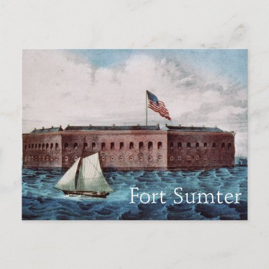 Fort Sumter Postkarte (Vorderseite)
