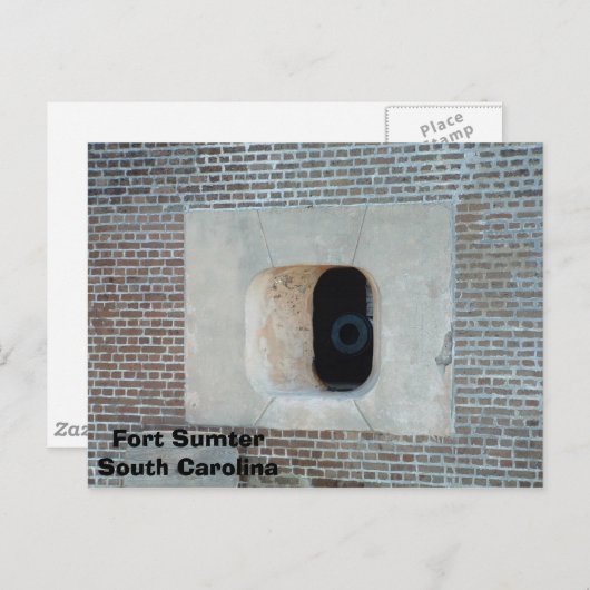 Fort Sumter Postkarte (Vorne/Hinten)