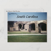 Fort Sumter South Carolina Postkarte (Vorne/Hinten)