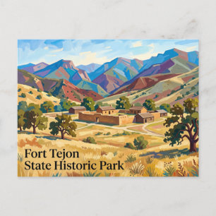 Fort Tejon State Historic Park Kalifornien Postkarte