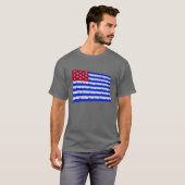 Fort-Textilienhändler-wellenartig bewegende Flagge T-Shirt (Vorne ganz)